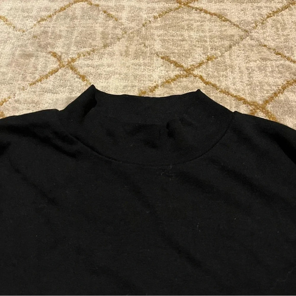 Asos Bodysuit Turtleneck Mock Neck Black Women's Long Sleeve Size 4 - Picture 2 of 8